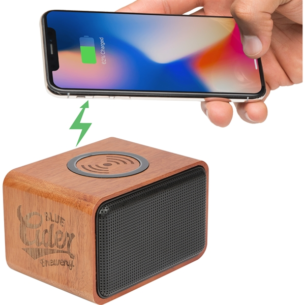 Wood Bluetooth Speaker with Charging BrandFuse - Buy promotional products in San Rafael, California United States